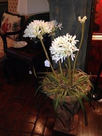 One of two matching planters