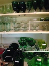 Green glassware