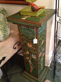 Hand painted plant stand
