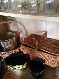 Some of the many baskets