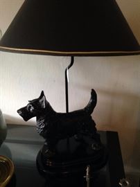 Precious Scottie dog lamp