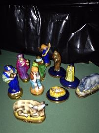 Enamel box nativity