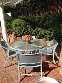 Patio table with 4 chairs