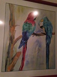 Parrot watercolor