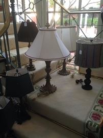 Some of the many lamps