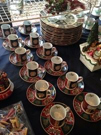 Cups, saucers, and plates exclusively made for Neiman Marcus