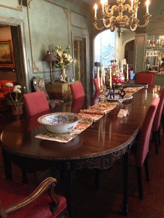 Incredible 14 foot antique dining table (Chairs are sold separately.)