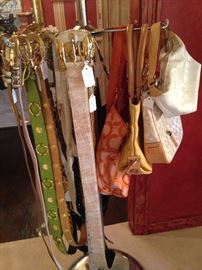Designer belts and purses