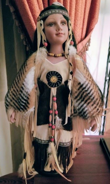 Heritage Signature Collection Native American Porcelain Doll