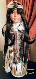 Heritage Signature Collection Native American Porcelain Doll