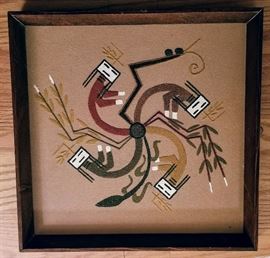 Sand Painting Swirling Rainbow By Yazzie