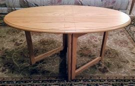 Small Oval Drop Leaf Gate Leg Table open