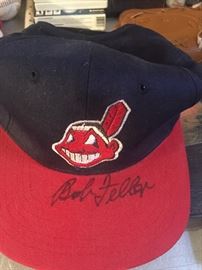 Bob Feller signed cap