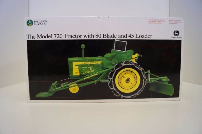 Precision ERTL John Deere 720 Tractor w/80 blade a ...  