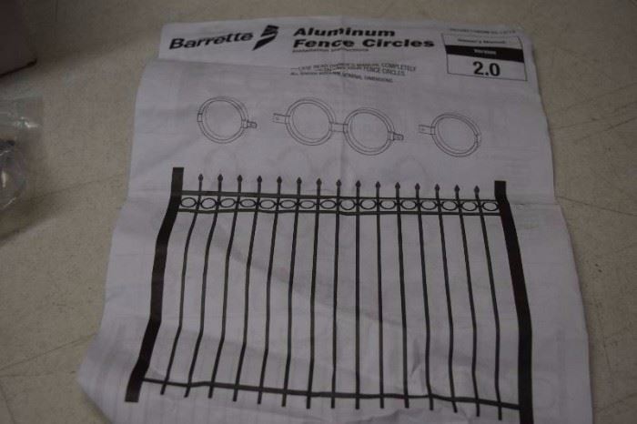 11 Cases Barrette Aluminum Fence Circles