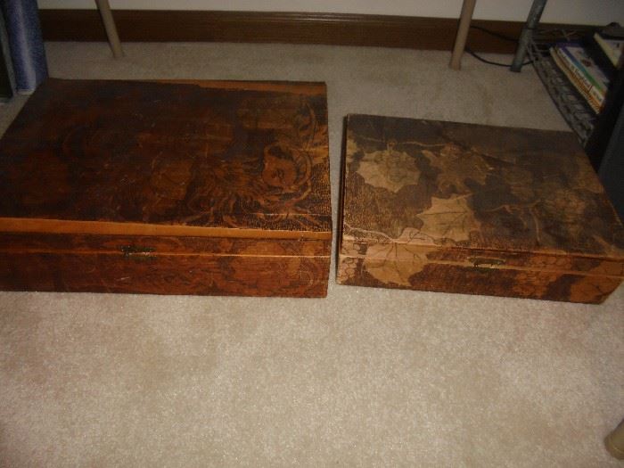 Decorative wooden boxes