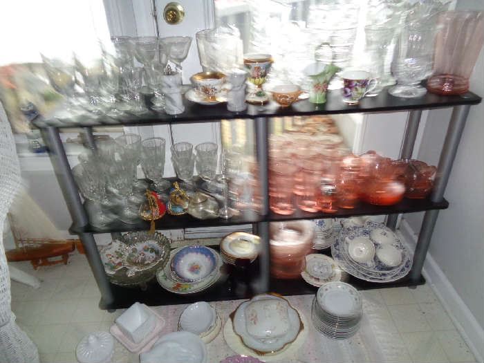 depression glass and others