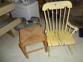 child rocker & stool