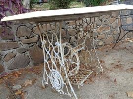 table w/vintage base