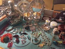 Sterling and gold jewelry