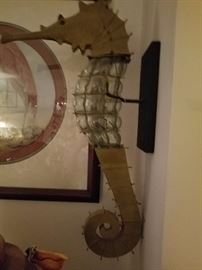 Decorative sea horses and many beach related accessories