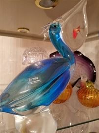 Murano glass pelican