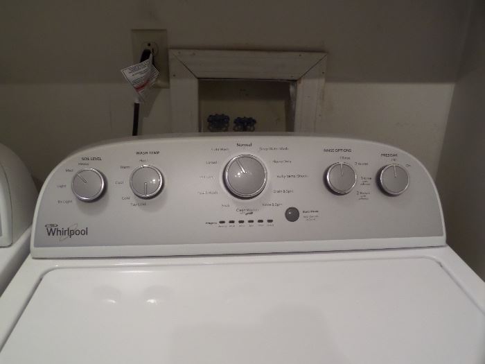 Like new Whirlpool washer & dryer purchased in 2016.