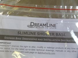 Complete Dream Line glass shower stall - new in the box