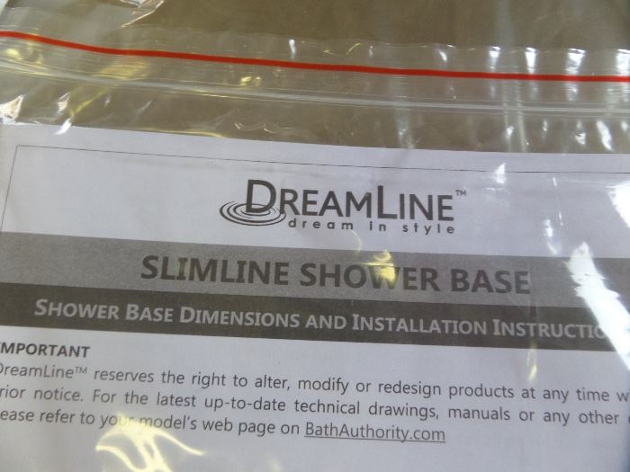 Complete Dream Line glass shower stall - new in the box