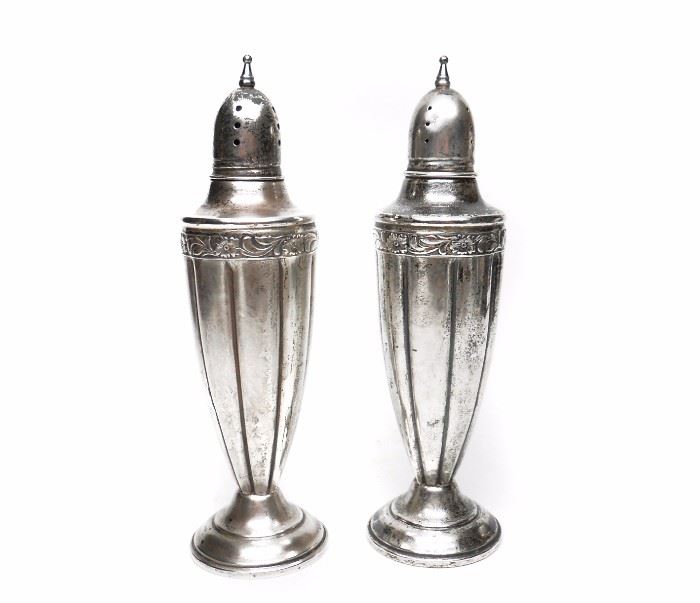 ART NOUVEAU R.B. STERLING EMPIRE SALT & PEPPER