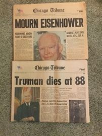 Eisenhower and Truman.. Chicago Tribune.