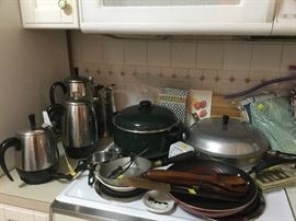 Vintage coffee percolators