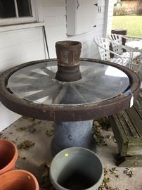 Wagon wheel table