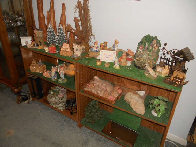 Pig and frog collectibles