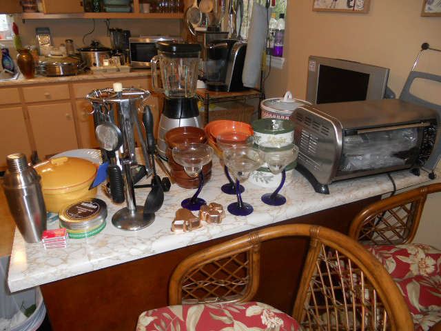Lots of kitchen appliances some new