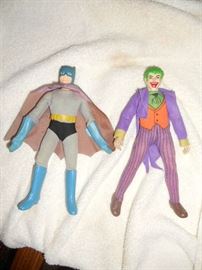 Mego Batman and Joker 1970's 