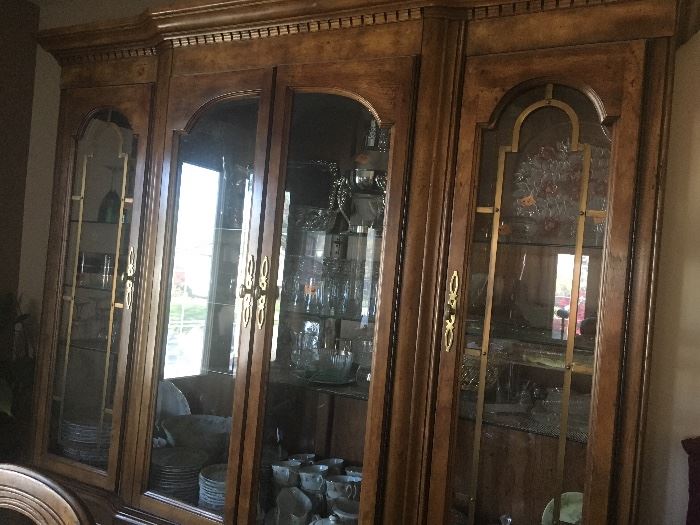 Beautiful china cabinet full of great pieces
