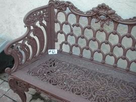 Victorian Wrought Iron Garden Bench