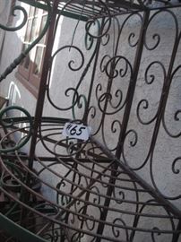 Large wrought iron bakers rack