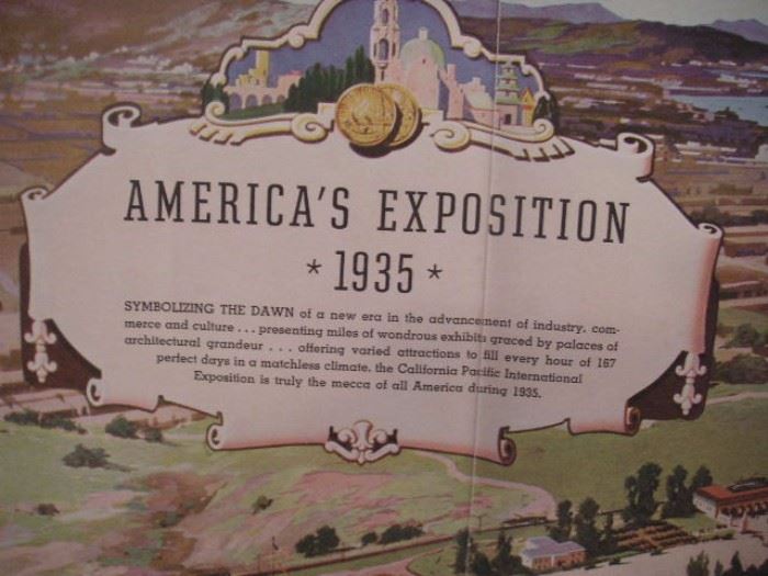 Original 1935 America's Exposition  Brochure