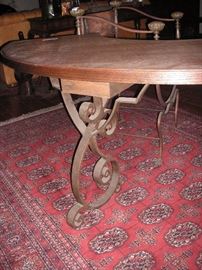 Demi Lune wrought iron designer table Requa?