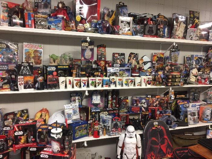 Large Star Wars Collection, Vintage Toys, Shelving