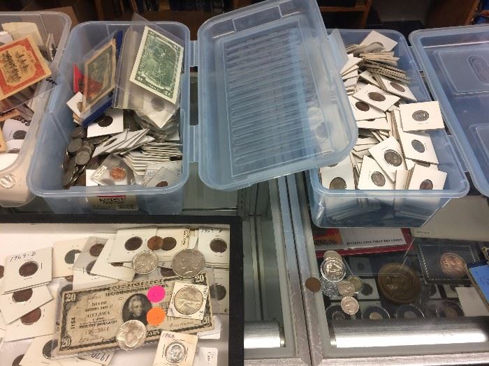 Paper Money, Coins, Tokens