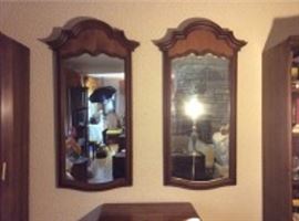 054 Brown Mirror Set