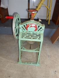 antique Swan cast iron ice shaver