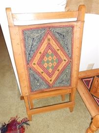 leather fold-up chair