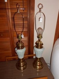 brass lamps