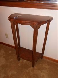 wood side table