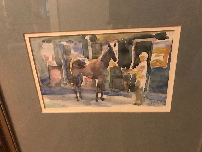 Watercolor signed Colin Coots