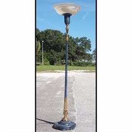 Lighting Floor Lamp Torchier Blue Base